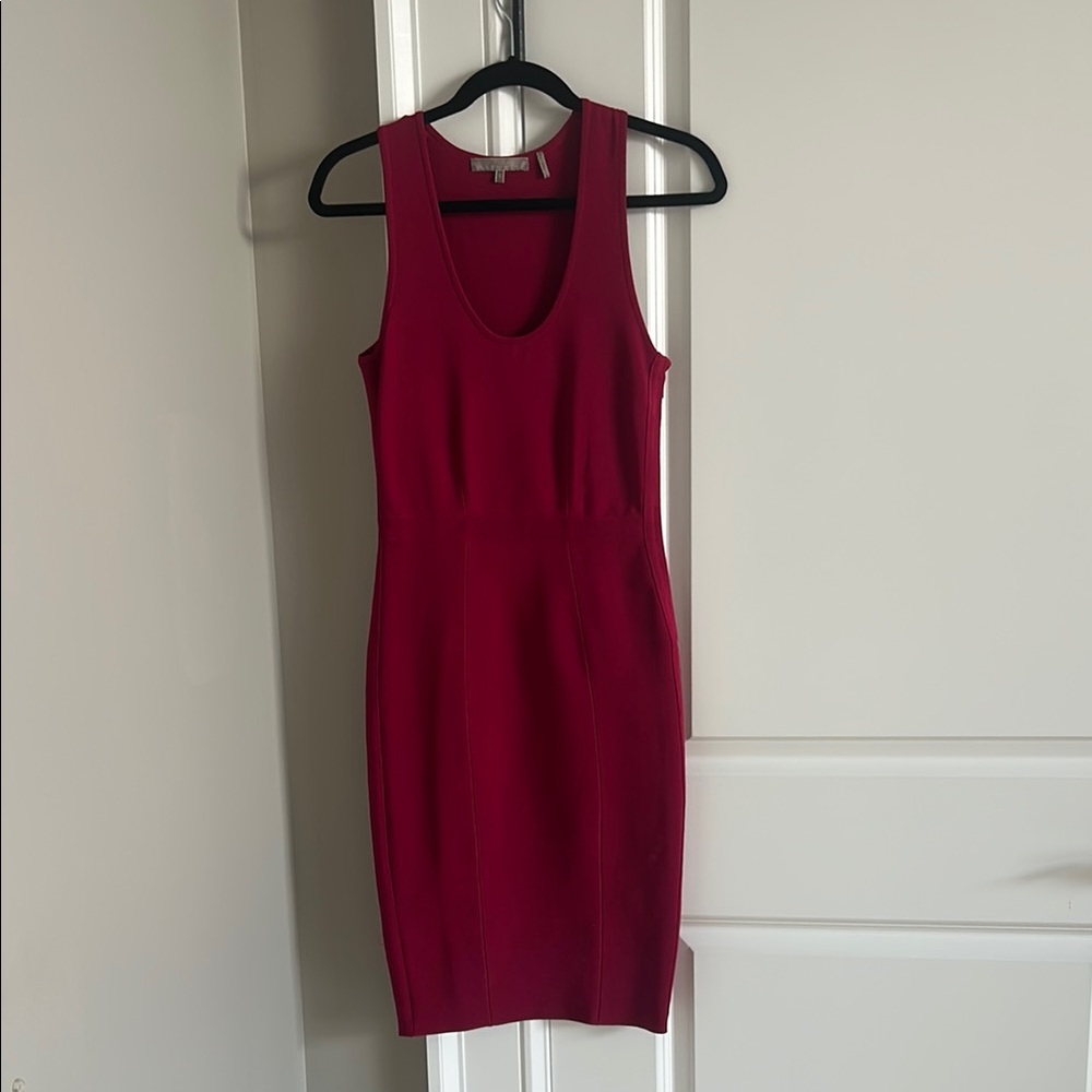 Elegant Sleeveless Red Dress